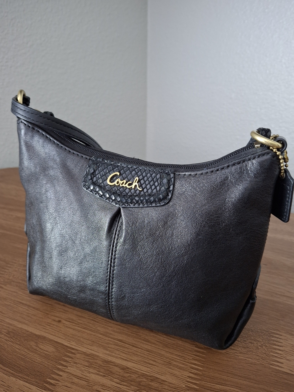 Coach Black Leather Crossbody Bag - Picture 6 of 16